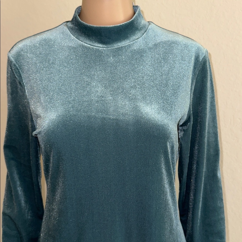 H&M Teal Long Sleeve Dress - Picture 5 of 16